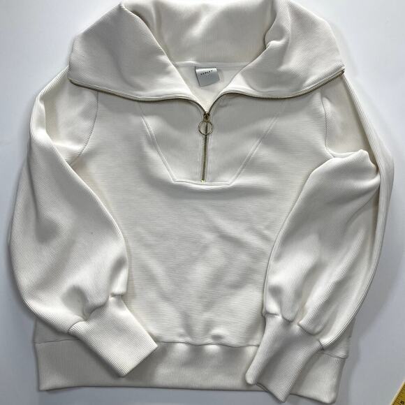 Varley Vine Cream Zip-Up Sweatshirt - Picture 11 of 13